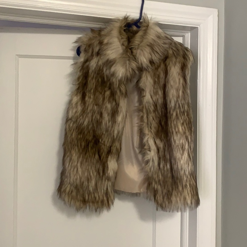Faux fur vest